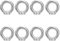 8 PCS Anillos De Elevación M5 Cáncamos Pernos De Ojo Tornillos De Argollas De Acero Inoxidable 304 Con Perno De Rosca De Bola Para Colgar