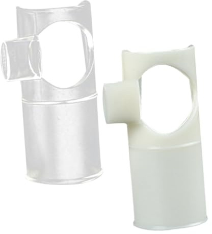 Hemobllo Ayuda para Soplar Flauta 2 Piezas Repuesto Cabezal Grande para Flauta Tono C/d Color Beige y Transparente Principiantes Práctica Instrumentos Musicales