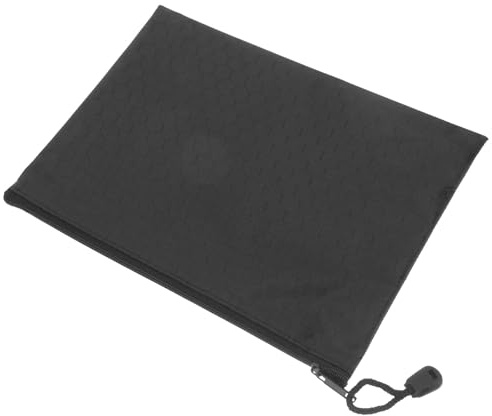 MAGICLULU Pochette Zippée pour Documents 18x24 Cm en Tissu Oxford Bleu Roi Motif Mandala, Paquet de Rangement Pratique pour Dossiers et Fournitures Scolaires, pour Bureau et Voyage