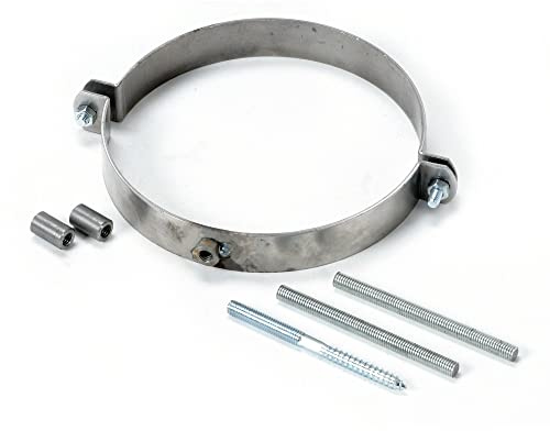FIREFIX Lot de colliers de serrage R150/SCH pour tuyaux de fumée (tuyaux de poêle) de 150 mm de diamètre