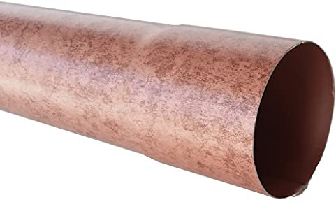 T.E.G. METALLI S.R.L. Pluviale Tubo Discendente per Grondaia in Alluminio o Lamiera Diametro 80 mm Vari Colori e Lunghezze (Alluminio/Rame Antichizzato, 1)