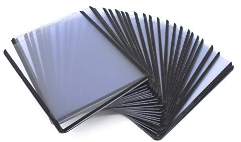 docsmagic.de 4 x 25 Toploader Black Border - 3 x 4 - Standard Size - 70 x 96