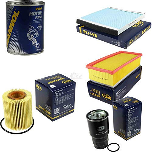 Original SCT Inspektionspaket Filter Set + Motor Flush Motorspülung 11584349