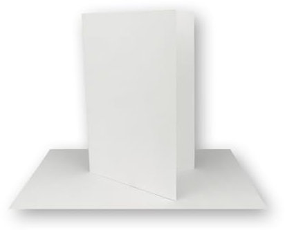 FarbenFroh by GUSTAV NEUSER 400x Faltkarten DIN A7 in Hellgrau (Grau) - 10,5 x 7,4 cm - Grammatur: 240 g/m² - Kleine Doppelkarten blanko zum Selbstgestalten und Bedrucken