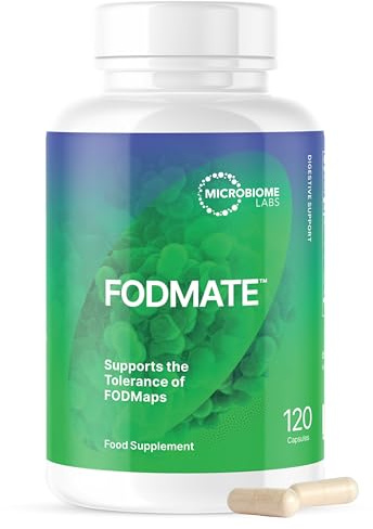 Microbiome Labs FODMATE Verdauungsenzyme für empfindlichen Magen, 120 Kaps | Verdauungsenzyme zur Stärkung der Darmflora bei empfindlichem Magen, leichten Blähungen und Verstopfung, 120 Kapseln.