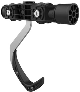 Stashed SpaceRail Sliding Bike Storage Rack Spare Hook – Ceiling Mounted Bike Rack for 1 Bike – 360-Degree Rotating Bike Hooks with Auto-Lock – Space-Saving Storage Rack System – Universal Fit