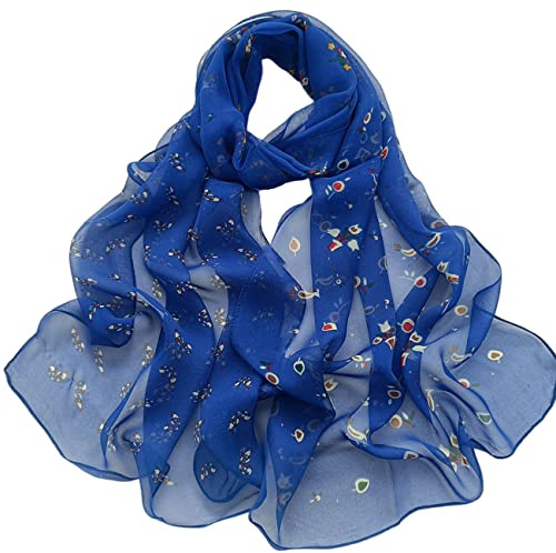 FAIRYGATE Seidentuch Damen Bandana Damen Chiffon Stola Schal Festliche Langschal für Abendkleid oder Brautkleid 20A54