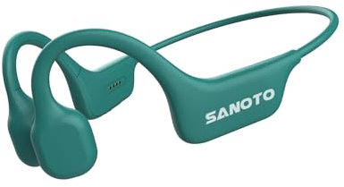 SANOTO Casque Conduction Osseuse Open Ear Bluetooth sans Fil Sport IPX7 Waterproof and Sweatproof Écouteur Osseux Adapté à la Course à Pied Cyclisme Fitness Bureau