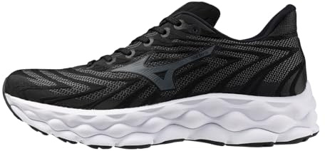 Mizuno Men's Wave Sky 8 Running Shoe | Neutral Running Shoe | Black-Metallic Grey | US Mens 11