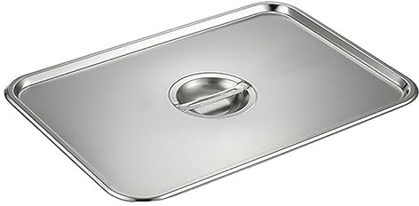 WRJAHCG Plateau À Thé Creux en Acier Inoxydable,Simple Assiette À Thé Rectangulaire Tasse Plateau De Vidange Boissons Plateau De Service Ustensiles De Cuisine,Lid 60x40/23''x15''