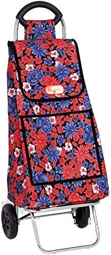 Shoppit - Carrello pieghevole leggero con 2 ruote, borsa impermeabile di grande capacità, per viaggi all'aperto