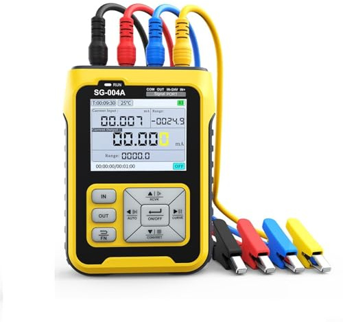 SMZhomeone Générateur de signal portable multifonction SG-004 Générateur de signal 4-20 mA Pression de courant analogique Calibrateur thermocouple Dépannage Valves Régulateur de position Ajustement