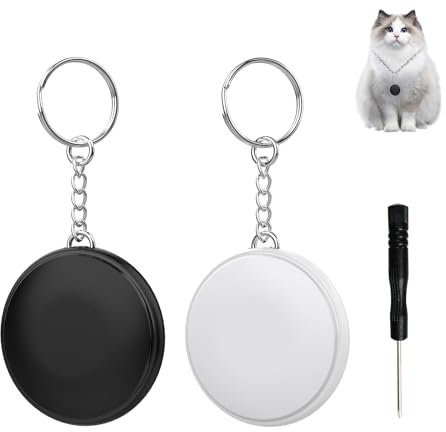 Bluetooth Tracker Only Compatible with Apple iOS MFi Certified Key Tracker for Car Keys,Wallet,Device Key Finder Locator with Sound GPS Tracker for Cats,2-Pack