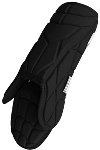 F Fityle Protectores de Piernas de Bateador de Béisbol, Espinilleras Adolescentes Compacto Cómodo Protector de Equipo Versátil Protección de Espinilleras, Negro
