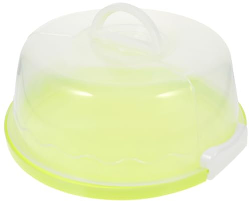 DINHEAROM Kasten tragbare Kuchenbox Glücklich Boxen mit Deckel Inhaber Kuchenverpackungsaufkleber box kuchen verpackung geburtstagstorte fall transparenter Kuchenträger Green