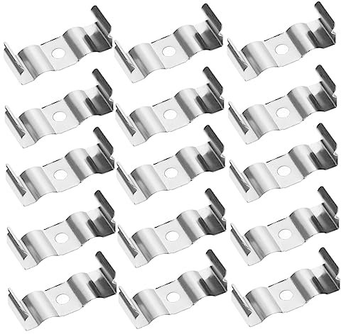HOMOCONO 100 Stück Clip Für Lichtleisten Halter Für Lichtleisten Clip Für Led-lichtleisten Befestigungsclip Für Kompakthalterung Temperaturbeständig