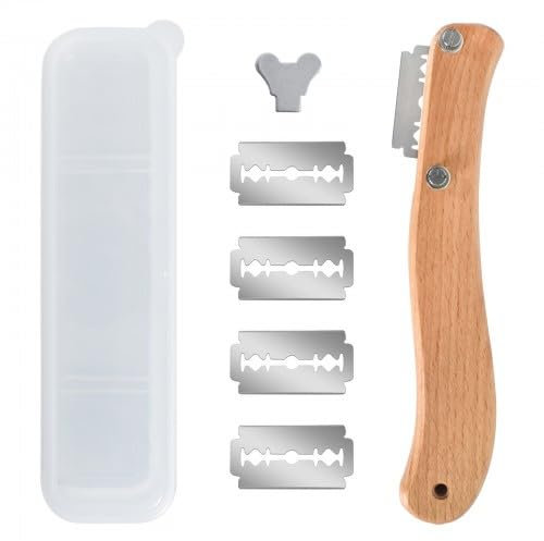 Hnonoxy Set Outil Coupe Pain,Lot-ed 4 Couteau Boulanger Couteau,Pâte Graver-Dents Pointues Précises,Coupe Lame Pain Idéal pour Couper Pain Incurvé de Baguette et Pâte Pâtisserie DIY（20×15×2.5 cm