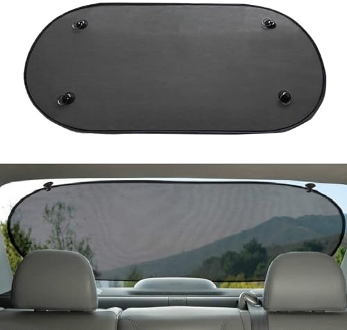 Pare Soleil Voiture pour Vitre Arrière,Pare Soleil Voiture Bébé,PareSoleil de Lunette Arrière de Voiture,Pliable avec Ventouses,Protection UV