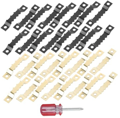 Zerodeko De Doble Cara con Dientes De Colgadores para Marcos De Fotos Lienzos De Arte Uso Pared Herramienta De Montaje