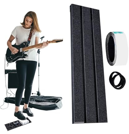 Effekt Pedalboard,Aluminiumlegierung Effektpedalboard - Robust mit verbessertem Kabelmanagement und stabiler Konstruktion
