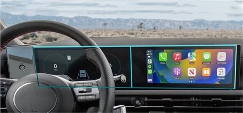 FTJKKVV Tempered Glass Screen Protective Film For Hyundai For Tucson 2024 2025 12.3 Inch Car Instrument Dashboard Digital Cockpit Screen Protector Film