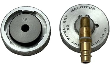 MANOTEC Adapter Nr. 43 W Bremsenentlüftungsadapter, abgewinkelt | Kompatibel mit Opel z.B. Astra K, kompatibel mit Mazda Modellen, kompatibel mit Ford Mustang Modellen, Made in Germany