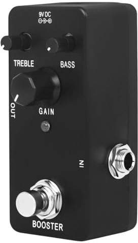 Elektrisches Gitarren Effektgerät Pure Booster für Präzise Klangsteuerung | Abs Gehäuse in Schwarz, Geeignet für E-gitarre, Kompakte Bedienung, Verbessert das Spielerlebnis