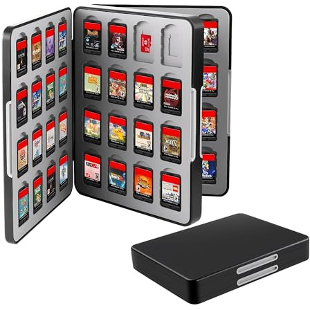 DXIA Funda para Tarjetas de Memoria, Resistente al Agua, Antigolpes, Antipolvo, portátil, Capacidad 64 x Tarjetas Micro SD SDHC SDXC + 64 x Tarjetas SD SDHC SDXC, Negro, 17.3 * 13.2 * 2.9cm