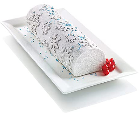 Silikomart Frozen BUCHE Set per semifreddi, Ceramica, Multicolore, 12 x 29.5 x 5 cm