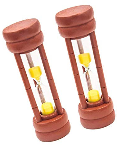 Tubayia 2 Pezzi Clessidra 2, 5 Minuti Timer da Cucina Timer Timer Timer per Uova in Vetro per Cucina Ufficio caffè Ristorante