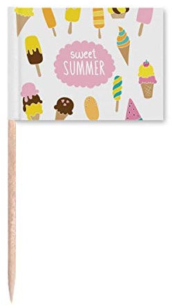 Diverse Sweet Summer Helado Palillo de Dientes Marcador Decoración Fiesta