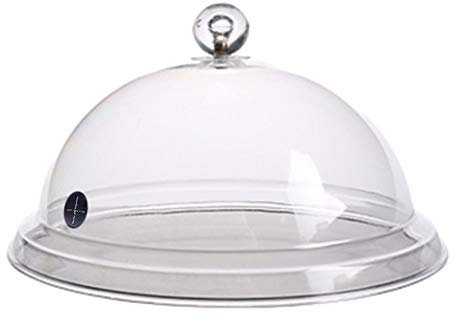 chinejaper - Campana de ahumado para ahumadero (plástico transparente, accesorio para ahumadero, 8/10/12)