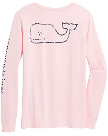 Vineyard Vines Women's Long-Sleeve Vintage Whale Pocket T-Shirt T-Shirt (Pack of 1)