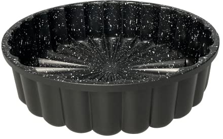Cheffinger Backform Küchenform Marmor Alu Guss Anti Haft Ø22cm schwarz