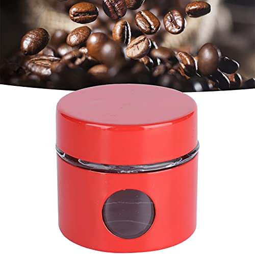 plplaaoo Boîte à café,mini Boîte à café Hermétique,récipient de stockage de grains de café hermétique pour grains de café moulus,Hermétique de Conservation Pour Café en Grains,Café Moulu,Noix,(Ro