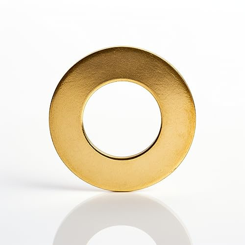Lot de 3 rondelles plates en laiton, M27 en bronze métrique pour vis, boulons DIN 934, 27 mm ID, 50 mm OD, 3 mm d'épaisseur