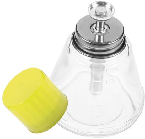 Ipetboom Flacon Pompe Verre Vide Transparent Bouteille à Pompe Verre Pour Dissolvant Contenant