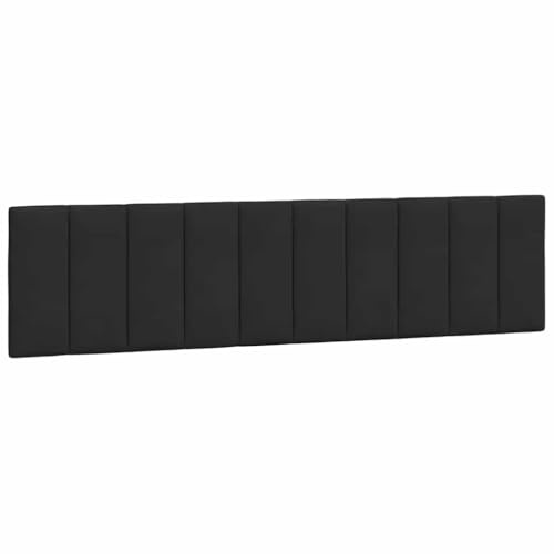 vidaXL Kopfteil-Kissen Hanko Schwarz 200 cm Samt