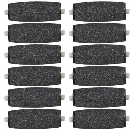 12 Stück Extra Grob Ersatzrolle Fußschleifer Ersatzkopf Entfernen Sie Tote Haut Hornhaut Entferner für Fußschleifer(5,5x2cm/2,2x0,8 Zoll)