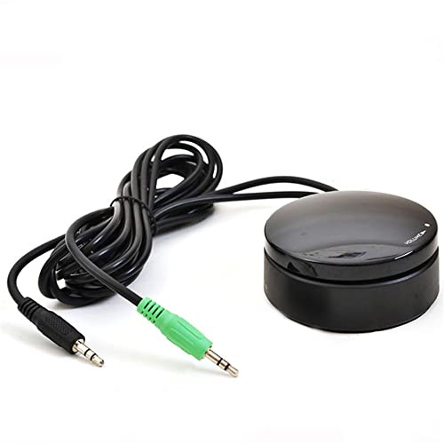 Audio Lautstärkeregler 3.5mm Lautstärkeregler Schalter durch Kabelanpassung Audio Einsteller für Lautsprecher Verstärker System (Regler)