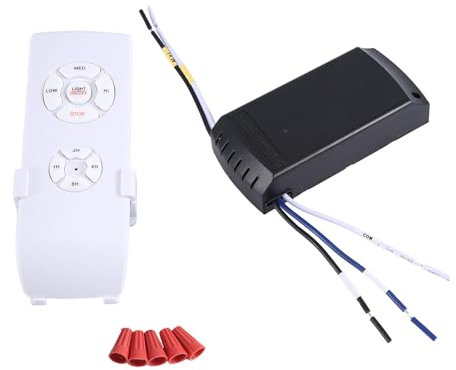 Uikdjgu Universal Ventilator HäNgt Am Decken Lampen Fern Bedienungs Kit AC 110 V Zeit Einstellung Schalter Einstellung Wind Geschwindigkeit Sender EmpfäNger