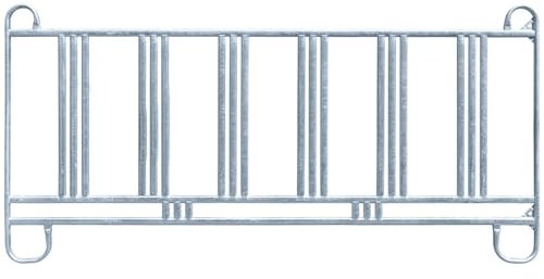 VOSS.farming Weidepanel, 3,60m Länge, 1,70m Höhe, Roundpen, mit Sicherheitsfressgitter, Stallabtrennung