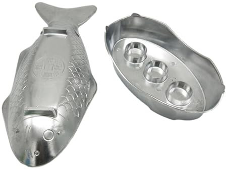 Fisch-Servierplatte – Fischplatte, Lebensmitteltabletts | Aluminium-Fischteller-Form, Hot Pot Set, Thai-Stil, Fischtellerform, Metall-Serviertabletts für den Außenbereich, Innenhof und Küche