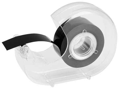 Nastro Magnetico Adesivo 1.9cm x 300cm, Striscia Calamita con Dispenser di Taglio, Striscia Magnetica Adesiva per Foto, Cartoline, Articoli Leggeri, Magnetic Tape Self-Adhesive