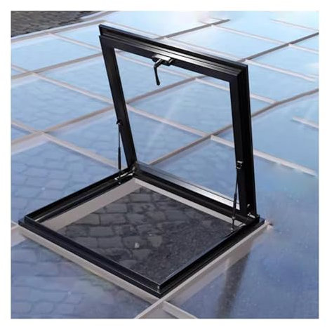 Fenster Window Kellerfenster Schiebefenster Unterputzmontage Dachluke Für Dachboden/Wintergarten, Dachluke Mit Doppelt Gehärteten Glasfenstern, Gewerblich Großes Dachfenster Regendicht(20x36in/51x91cm