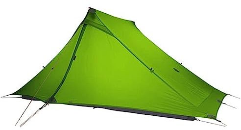 3F UL Gear Lanshan Pro ultralätt 2-personers tält 3/4 årstider lätt campingskydd perfekt för vandring, trädgård, camping, utomhusaktiviteter (grön)