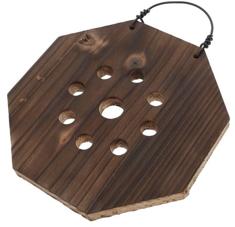 Milisten Fioriera Da Parete in Legno Per Piante Pannello Montaggio in Platycerium Per Corna Decorazione Per