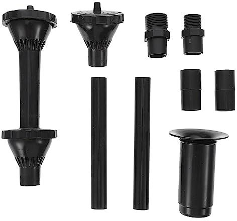Elqubkan Set di ugelli per pompa fontana, bocchetta per fontana, teste di spruzzo, stagno, pompa sommergibile, piscina L