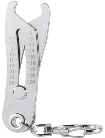 Portable Precise Thread Size Checker Keychain Thread Size Verification Tool Quick Hand Measuring Tool Nut and Screws Metric Thread Gauges