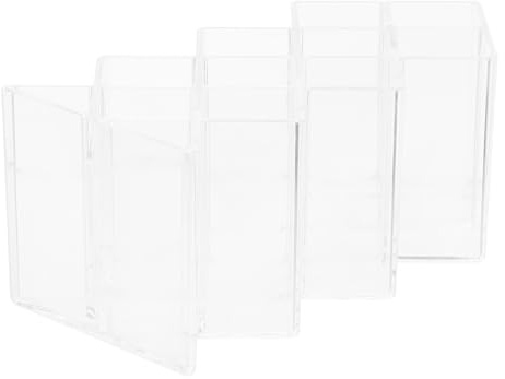 SAFIGLE Cosmetics Storage Rack Acrylic Compartments Desktop Makeup Organizer for Vanity Table Lipstick Holder